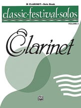 Classic Festival Solos Vol. 2 Clarinet Solo Part cover